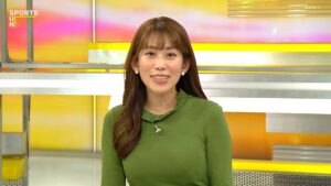 中川アナ、ピチニット巨乳のおっぱいスポーツ