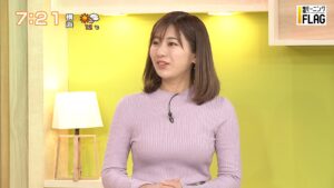 白戸ゆめのアナのエチエチニット巨乳【GIF】