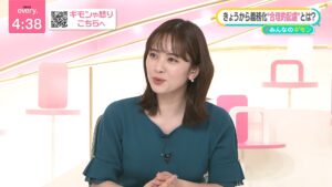 【news every.】河出奈都美アナ、お辞儀のタイミングがズレてて可愛い