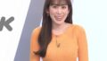 中川安奈アナ、ニット巨乳で番宣【GIF】