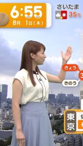 【gif】今井春花　たわわお乳天気予報