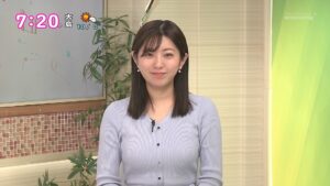【GIF】白戸ゆめのアナ　巨乳クッキリ